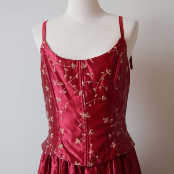 90's Gunne Sax Ball Gown - Picture 3 of 9